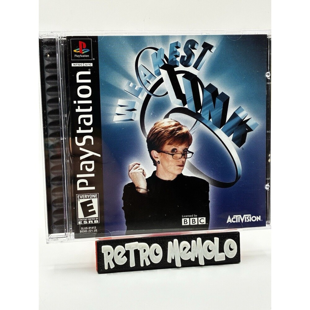 2001 The Weakest Link PS1 Video Game Sony PlayStation Complete w/ Manual Tested